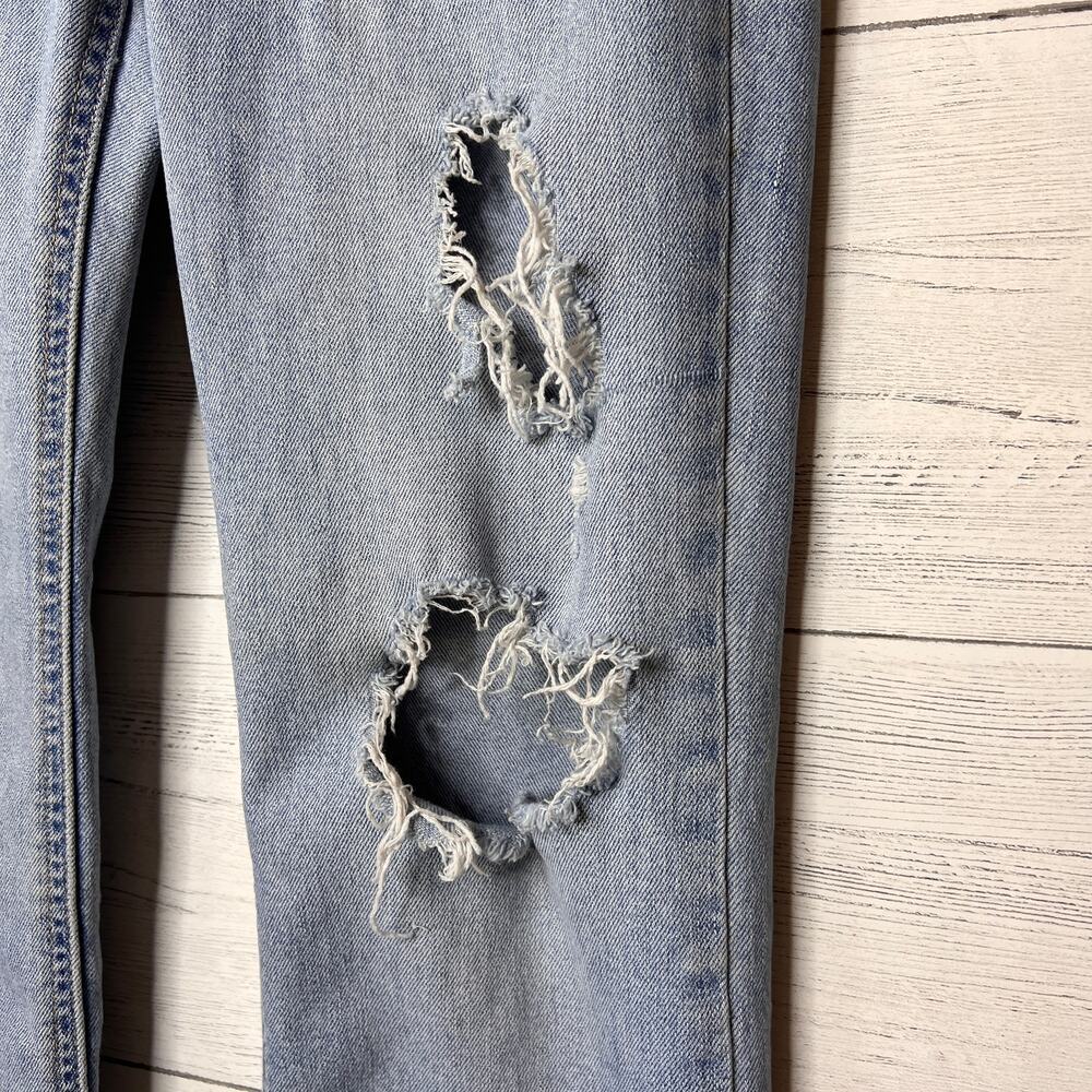 Levis Jeans Womens Size 25 Superlow Boot Light Wash Distressed - Picture 6 of 16